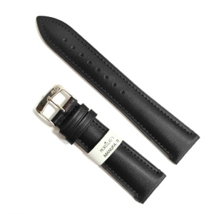 Curea de Ceas Morellato Donatello College Calf Leather - Neagră - 20/22mm - Fabricată în Italia