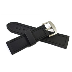Curea de ceas Neagra din Silicon 20mm 24mm JD003 - Img 3