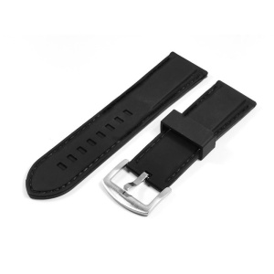 Curea de ceas Neagra din Silicon 20mm 24mm JD003 - Img 4