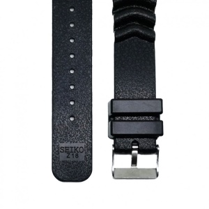 Curea de ceas neagra din silicon XL SEIKO - 18mm - C3008 - Img 2
