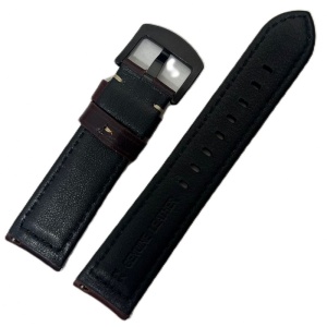 Curea din piele naturală maro-roscat 20mm 22mm 24mm 26mm WZ996 - Img 2