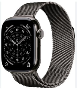 Curea Hoco – Compatibilă cu Apple Watch – Țesătură Metalică – Cataramă Magnetică – Gri Antracit – 44/45/46/49 mm
