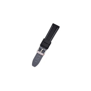 Curea pentru ceas Alfa - Silicon Negru si Gri - 20mm, 22mm - 5S15 Rosu - Img 3
