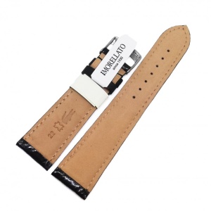 Curea pentru ceas Morellato - Neagra - Piele Veritabila Crocodil - 18mm / 20mm / 22mm - A01U0518052019CR - Img 4