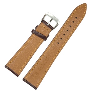 Curea Piele Naturală Maro-Închis – 20/22 mm – Lungime XL (135+80 mm) - Img 2