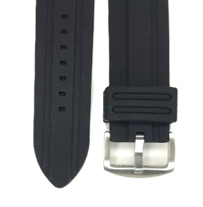 Curea Silicon Neagră Robustă – 24/26/28 mm – Grosime 5 mm – Cataramă Oțel – Sport - Img 3