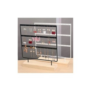 Cutie de Expoziție pentru Inele – Bambus cu Ramă Metalică – 32x27x7cm – 4 Culori – Expozitor Profesionist - Img 2