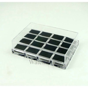 Cutie inele 16 spatii din material acrilic transparent - Img 3