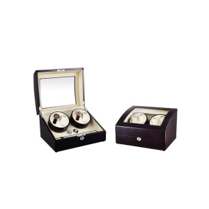 Dispozitiv pentru intors ceasuri automatice Watch Winder 4 + 6 Spatii Nuc WW1582