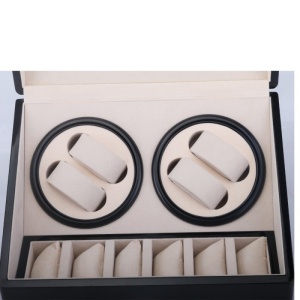 Dispozitiv pentru intors ceasuri automatice Watch Winder 4 + 6 Spatii WW460BW - Img 2