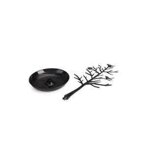 Expozor bijuterii din plastic - Culoare Negru / Alb - WZ4115 - Img 1