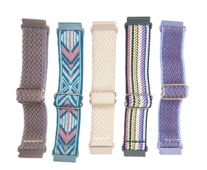 Lot 5 Curele Țesută din Nailon 22 mm – Compatibilă Samsung, Huawei, Garmin, Casio – Confort și Rezistență
