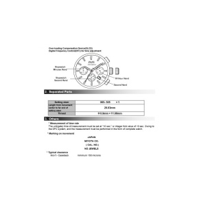 Mecanism Ceas Miyota JS25 – Cronograf Quartz de Înaltă Precizie - Img 2