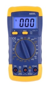 Multimetru Digital A830L – Aparat de Măsură 830 – Rezistent Anti-Șoc – Voltaj, Curent și Rezistență