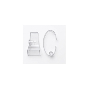 Set 100 Suporturi Acrilice Transparente pentru Ceasuri – Formă C – 10 x 3 x 5 cm – Expozitor Magazin - Img 4