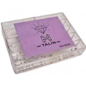 Set 150 pietre decorative acrilice pentru ceasuri, cutie organizatoare