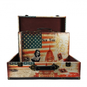 Set 2 Cutii Bijuterii tip servieta - New York - WZ4212