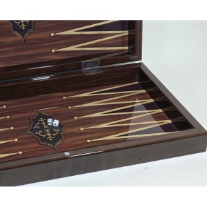 Set Backgammon Star Antique în Nuc, cu Blocare Magnetică – Nessiworld 1021798 - Img 4