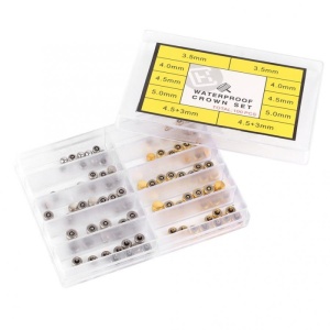 Set coronite de ceas cu o-ring aurii si argintii - Img 2