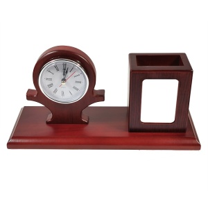 Set de birou cu ceas quartz si suport stilou 10070