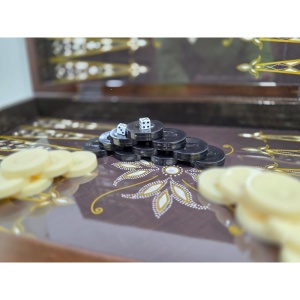 Set de Table (Tavla) Turcești din Lemn - Cu Piese și Zaruri - Img 2