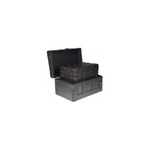 Set Exclusiv de 2 Cufere din Lemn și Alamă pentru Bijuterii