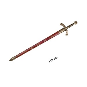 Spadă Cavaler Templier cu Teacă – 110 cm – Cadou Ideal pentru Colecționari