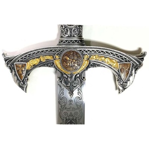Spada Cavalerilor Templieri Silver – Ediție de Lux Marto Toledo – Oțel AISI 440 – 118 cm - Img 2