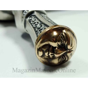 Spadă Masonică de Lux Silver – Marto Toledo – Oțel Inoxidabil 116 cm – Model 776 Albastră - Img 5