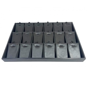 Tavă Display Profesională pentru Seturi de Cercei și Pandantive | Culoare: Gri Satin - Img 3