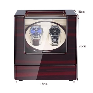 Watch Winder Premium WW20EW – Finisaj Lemn de Nuc, 2 Spații Rotative - Img 3