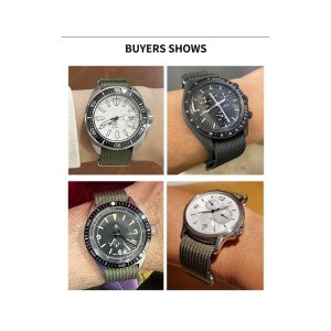 [18/20/22mm] Cureaua NATO Militară din Nylon - Gri | Comfort & Style - Img 4
