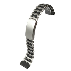 Brățară Ceas „Eclipse Bicolor” – Oțel Inoxidabil Argintiu & Negru (19mm)