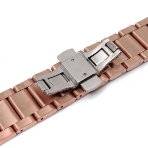 Bratara ceas 20mm otel inoxidabil Copper Gold WZ1681 - Img 2