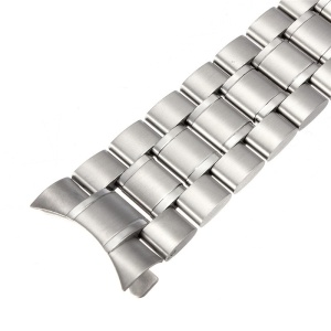 Brățară Ceas Oțel Inoxidabil – Capete Curbate – 16/18/20/22/24 mm – Zale Pline Turnate – Închidere Fluture - Img 2