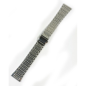 Bratara de ceas Argintie cu butoane laterale 20mm MT4759 - Img 4