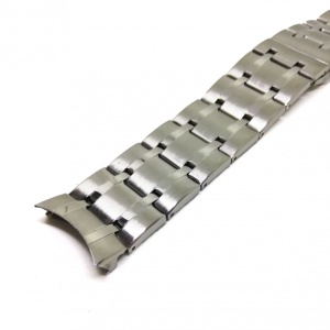 Bratara de ceas Argintie din Otel Inoxidabil - Capete Curbate - 24mm - WZ3782 - Img 2