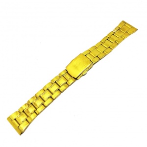 Bratara de ceas Aurie din otel inoxidabil - 18mm, 20mm, 22mm, 24mm - B2931 - Img 4