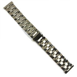 Bratara pentru ceas argintie cu 4 randuri de zale 22mm 6BR79 - Img 2