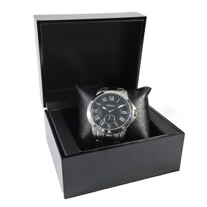 Caseta neagra din lemn pentru un ceas WZ4681 - Img 2