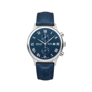 Ceas Atlantic Seabase Chronograph 64452.41.58 – Cronograf Elvețian – Carcasă 42 mm – Geam Mineral