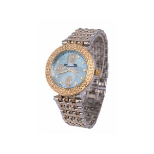 Ceas Dama Matteo Ferari Gold&Silver/Blue Elegant V Ochelari Cadou - Img 2