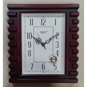 Ceas de Perete RIKON RK-08 Brown Ivory, Wood Ivory - Img 3
