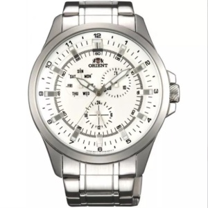 Ceas Orient FUT0D002W0 - Quartz Japonez - 42 mm - Cadran Alb - Brățară Oțel