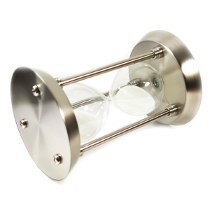 Clepsidra argintie din inox mare WZ4793 - Img 3