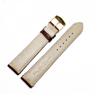 Curea Ceas „Fleurus Classic” – Piele Veritabilă de Vițel, Maro Închis (18mm - 24mm) - Img 4