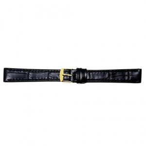 Curea Ceas „Fleurus Classic” – Piele Veritabilă de Vițel, Negru (14mm - 24mm) - Img 5
