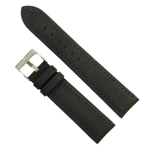Curea Ceas „Midnight Suede” 01D140 – Piele Întoarsă Neagră, Stil Minimalist (18mm - 20mm)