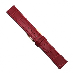 Curea Ceas „Monochrome Red” 7A1-R – Piele Naturală Premium cu Cusătură Asortată (14mm - 22mm) - Img 4