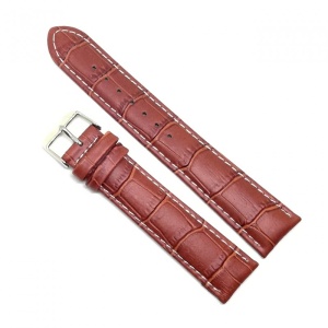 Curea Ceas „Pure Comfort” 6XL20 – Piele Naturală Hipoalergenică, Maro Cognac (18mm - 24mm)